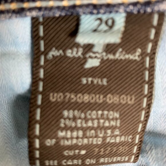 7 For All Mankind Distressed Bootleg Jeans, size 29 - Picture 3 of 4